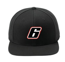 Load image into Gallery viewer, #6 Flat Bill Snapback
